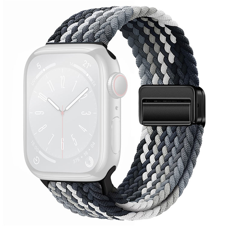 Rigtigt Godt Nylon Universal Rem passer til Apple Smartwatch - Sort#serie_17