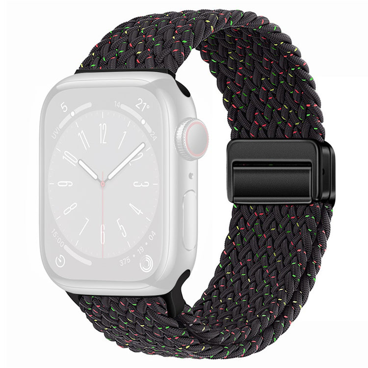 Rigtigt Godt Nylon Universal Rem passer til Apple Smartwatch - Sort#serie_20