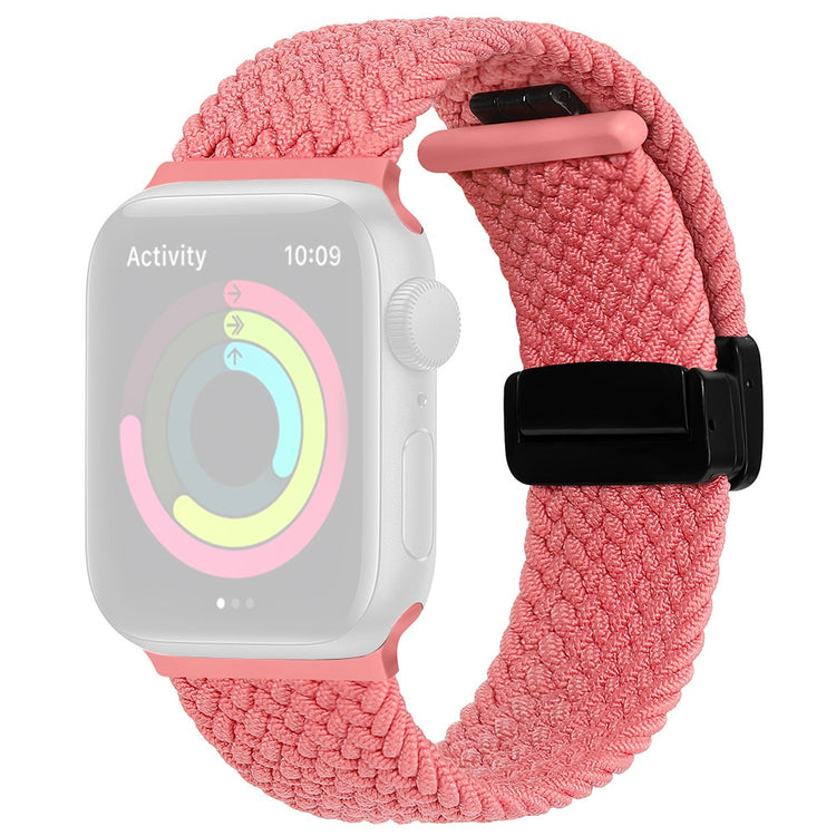 Rigtigt Godt Nylon Universal Rem passer til Apple Smartwatch - Pink#serie_24