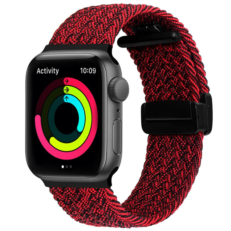 Rigtigt Godt Nylon Universal Rem passer til Apple Smartwatch - Rød#serie_25
