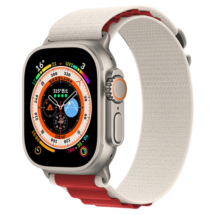 Helt Vildt Holdbart Nylon Universal Rem passer til Apple Smartwatch - Rød#serie_1