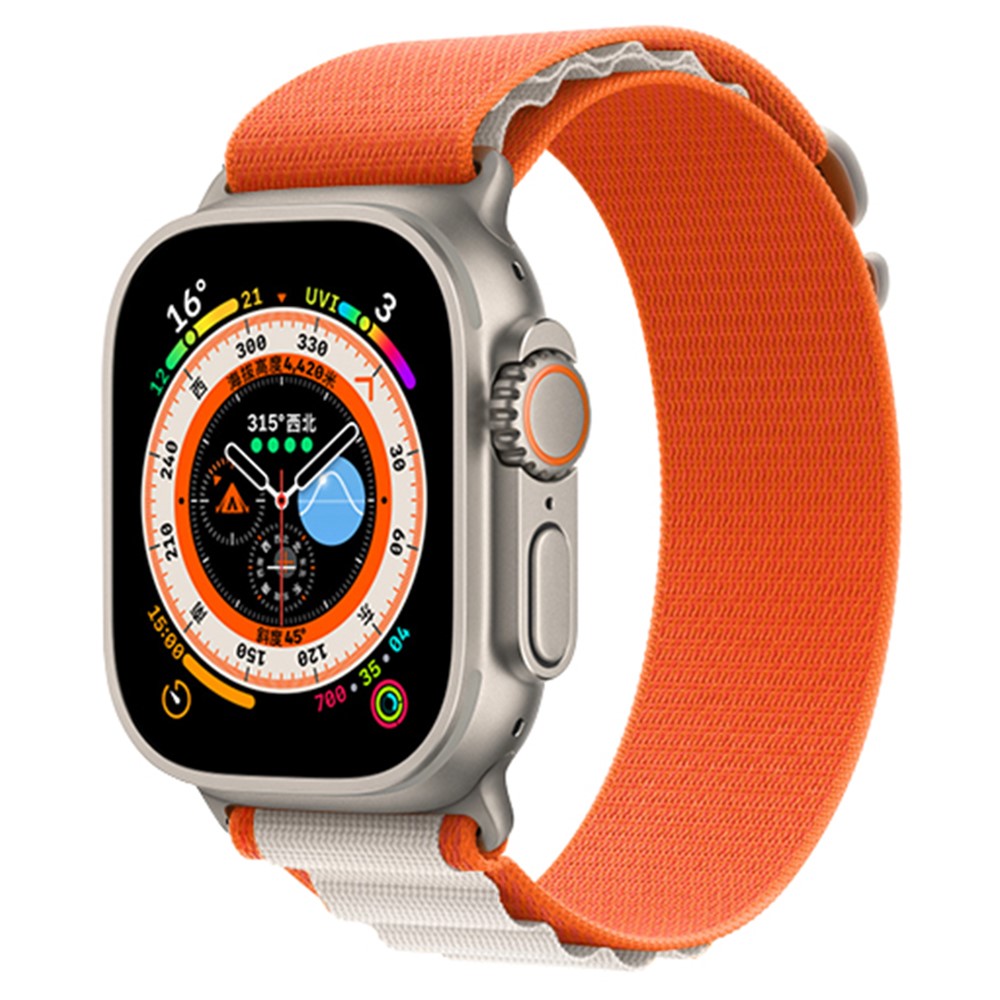 Helt Vildt Holdbart Nylon Universal Rem passer til Apple Smartwatch - Orange#serie_4
