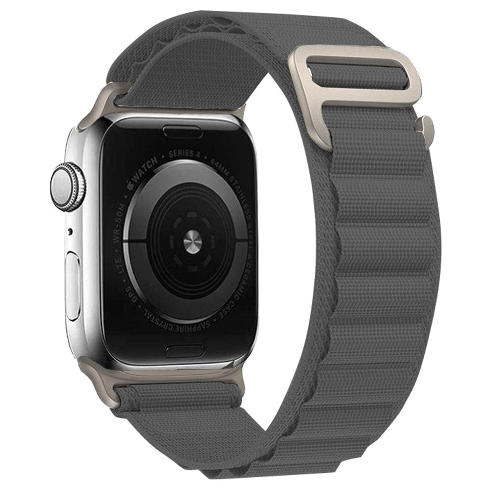Helt Vildt Holdbart Nylon Universal Rem passer til Apple Smartwatch - Sølv#serie_18