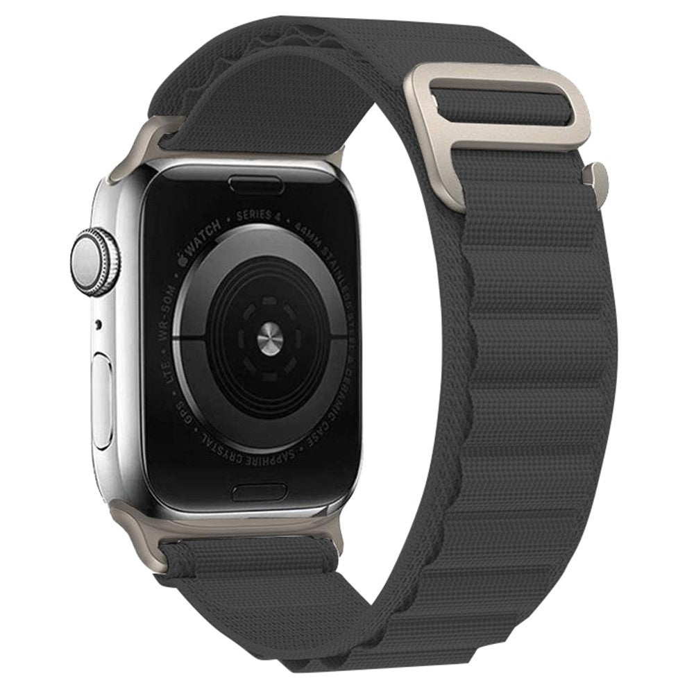 Helt Vildt Holdbart Nylon Universal Rem passer til Apple Smartwatch - Sølv#serie_20
