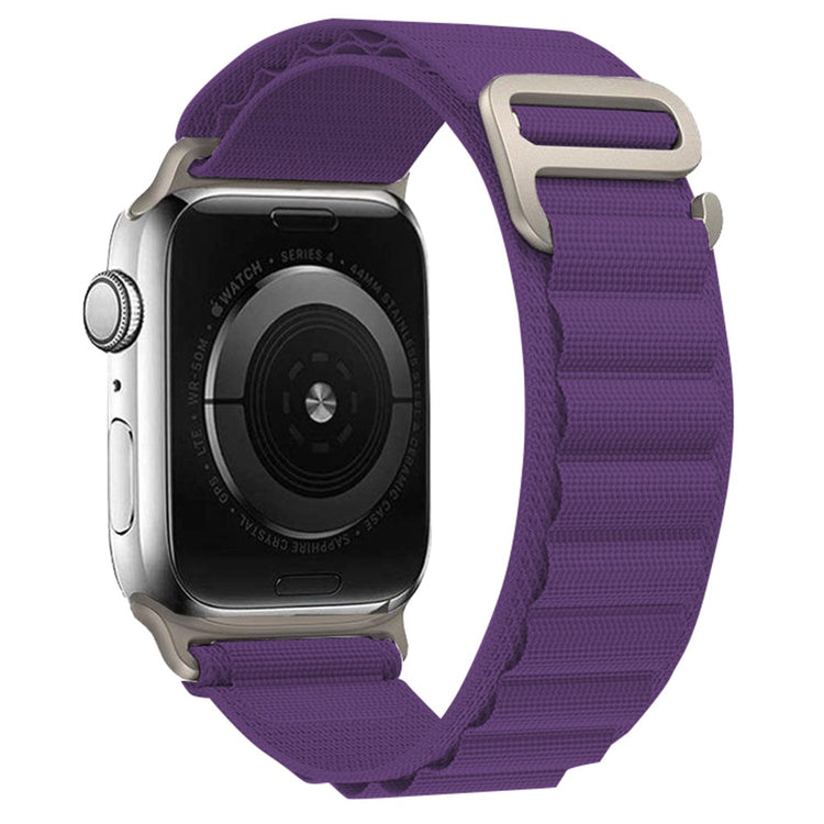Helt Vildt Holdbart Nylon Universal Rem passer til Apple Smartwatch - Lilla#serie_25