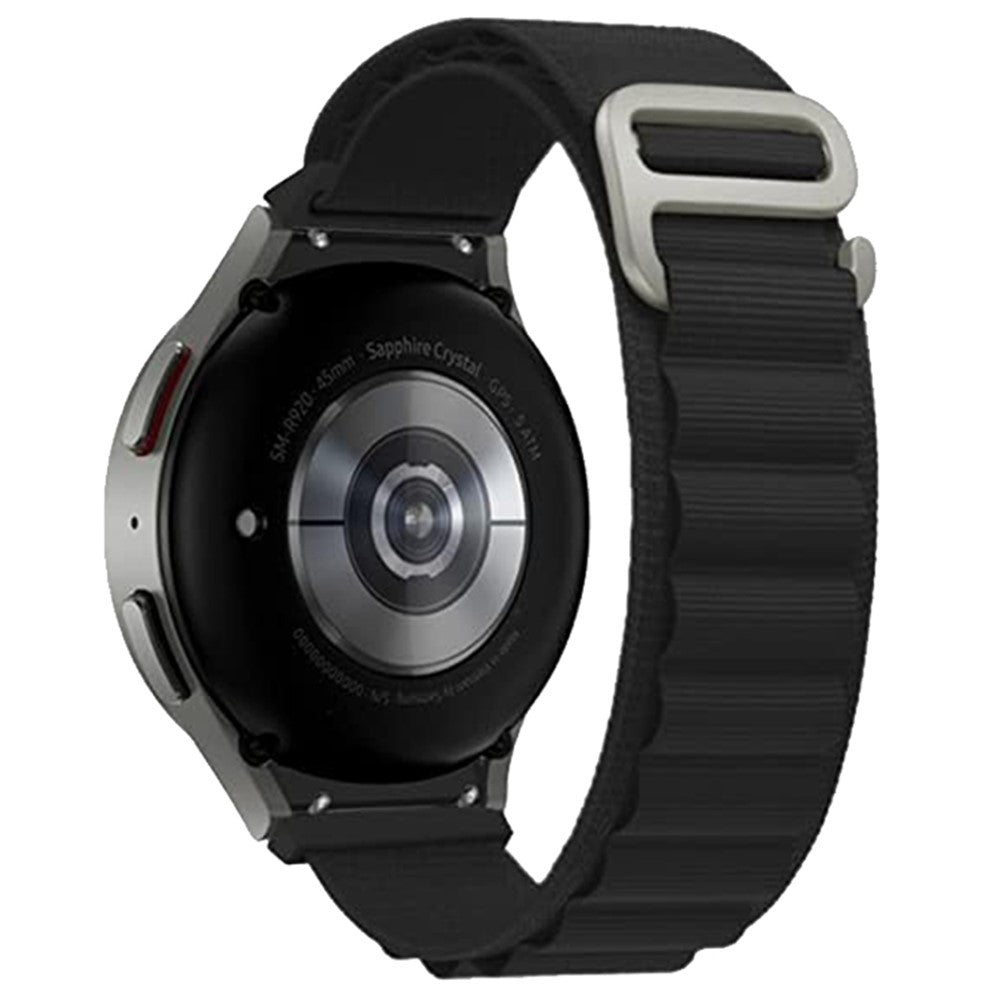 Helt Vildt Pænt Nylon Universal Rem passer til Samsung Smartwatch - Sort#serie_1
