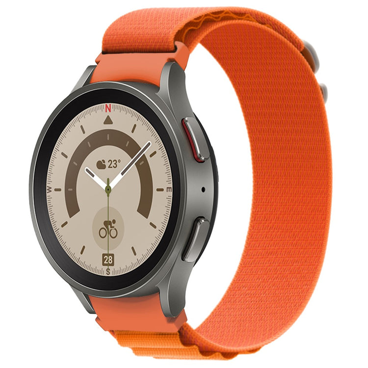 Helt Vildt Pænt Nylon Universal Rem passer til Samsung Smartwatch - Orange#serie_2