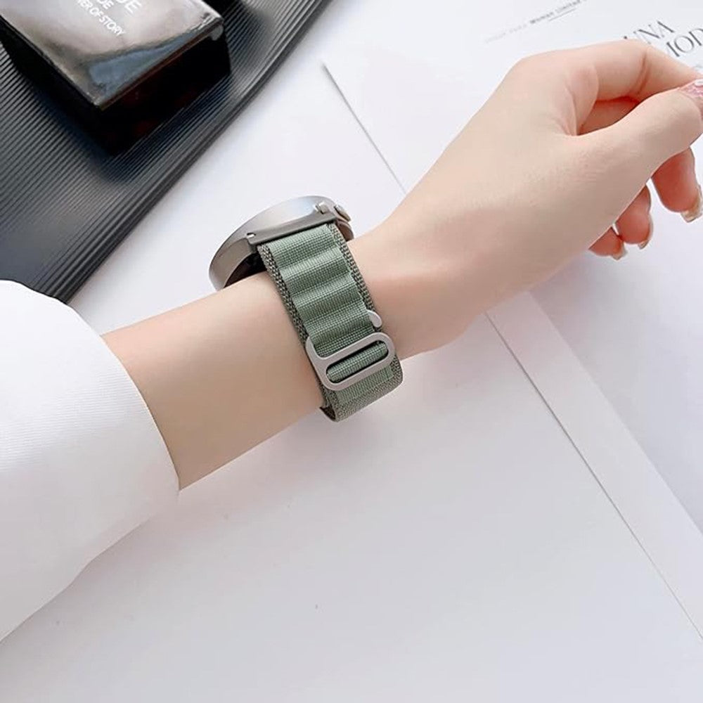 Helt Vildt Pænt Nylon Universal Rem passer til Samsung Smartwatch - Grøn#serie_4