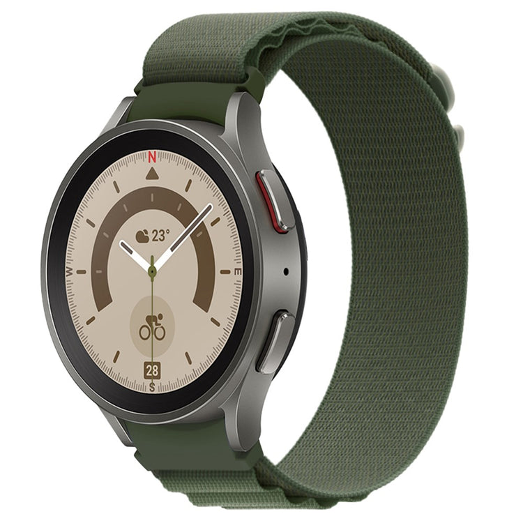 Helt Vildt Pænt Nylon Universal Rem passer til Samsung Smartwatch - Grøn#serie_5