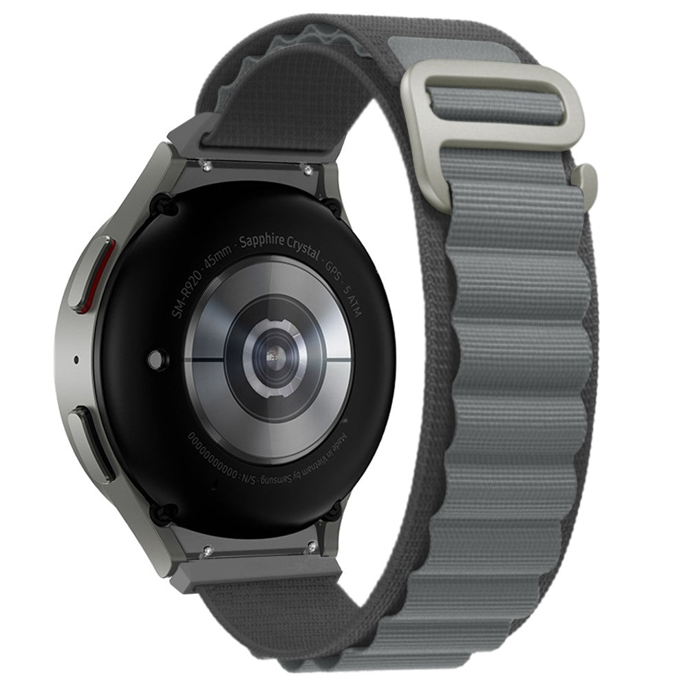 Helt Vildt Pænt Nylon Universal Rem passer til Samsung Smartwatch - Sølv#serie_6