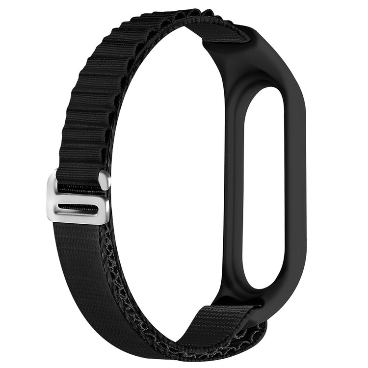 Super Godt Nylon Rem passer til Xiaomi Smart Band 8 - Sort#serie_3