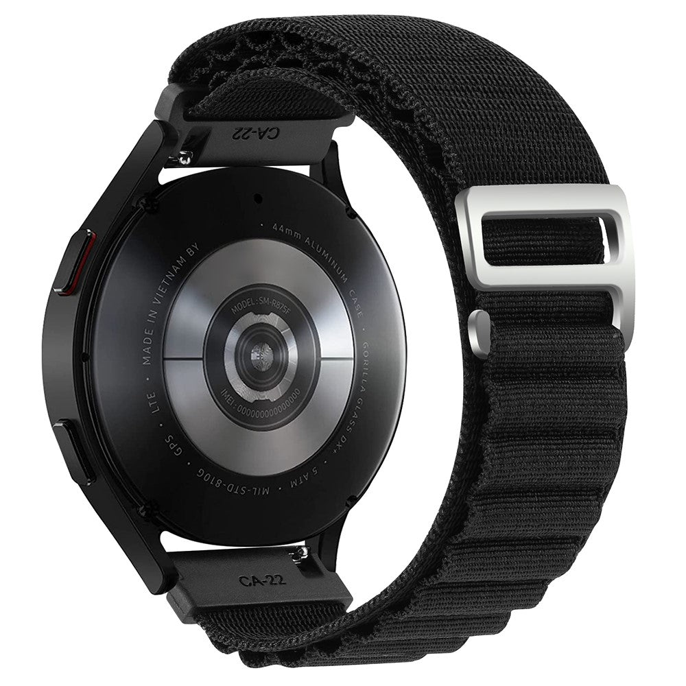 Alle Tiders Nylon Universal Rem passer til Smartwatch - Sort#serie_1