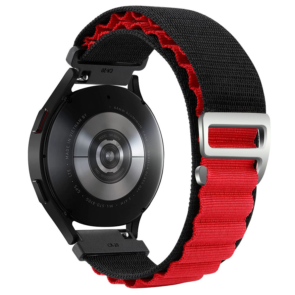 Alle Tiders Nylon Universal Rem passer til Smartwatch - Rød#serie_9