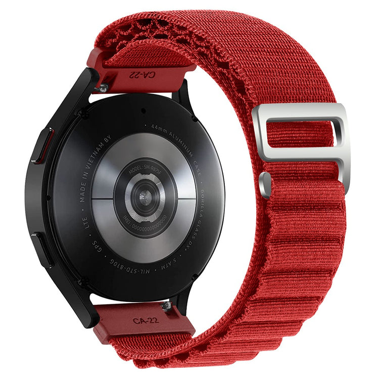 Alle Tiders Nylon Universal Rem passer til Smartwatch - Rød#serie_17
