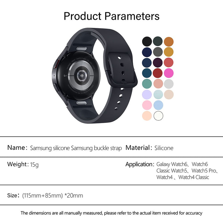 Tidsløst Silikone Universal Rem passer til Samsung Smartwatch - Pink#serie_5