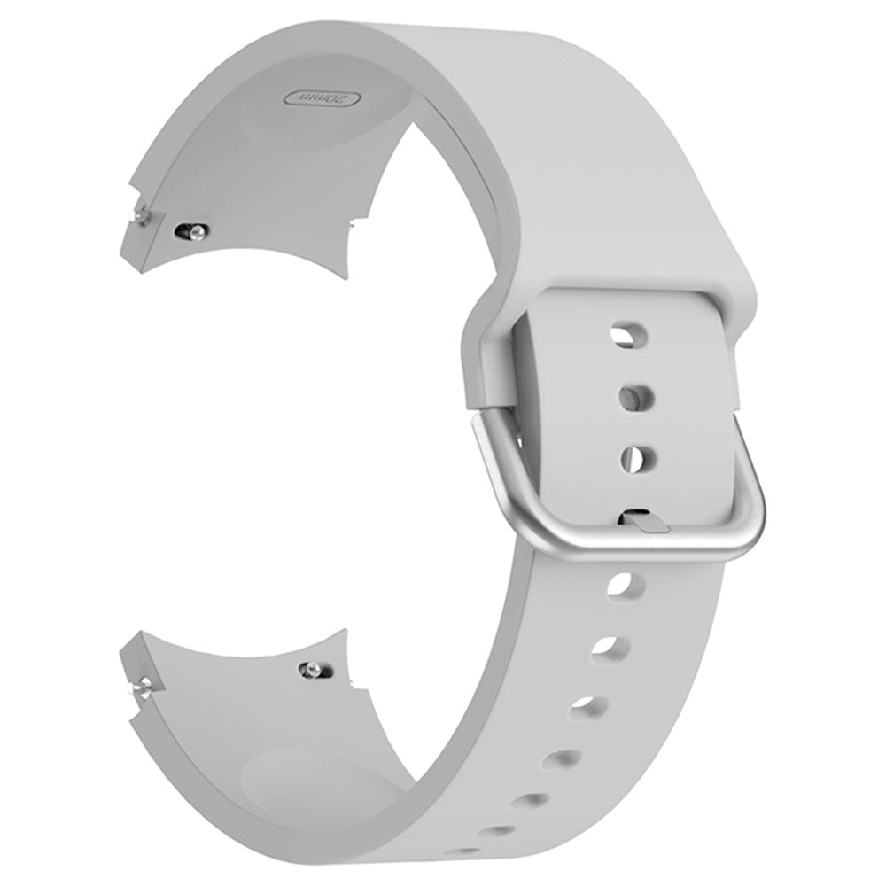 Tidsløst Silikone Universal Rem passer til Samsung Smartwatch - Sølv#serie_9