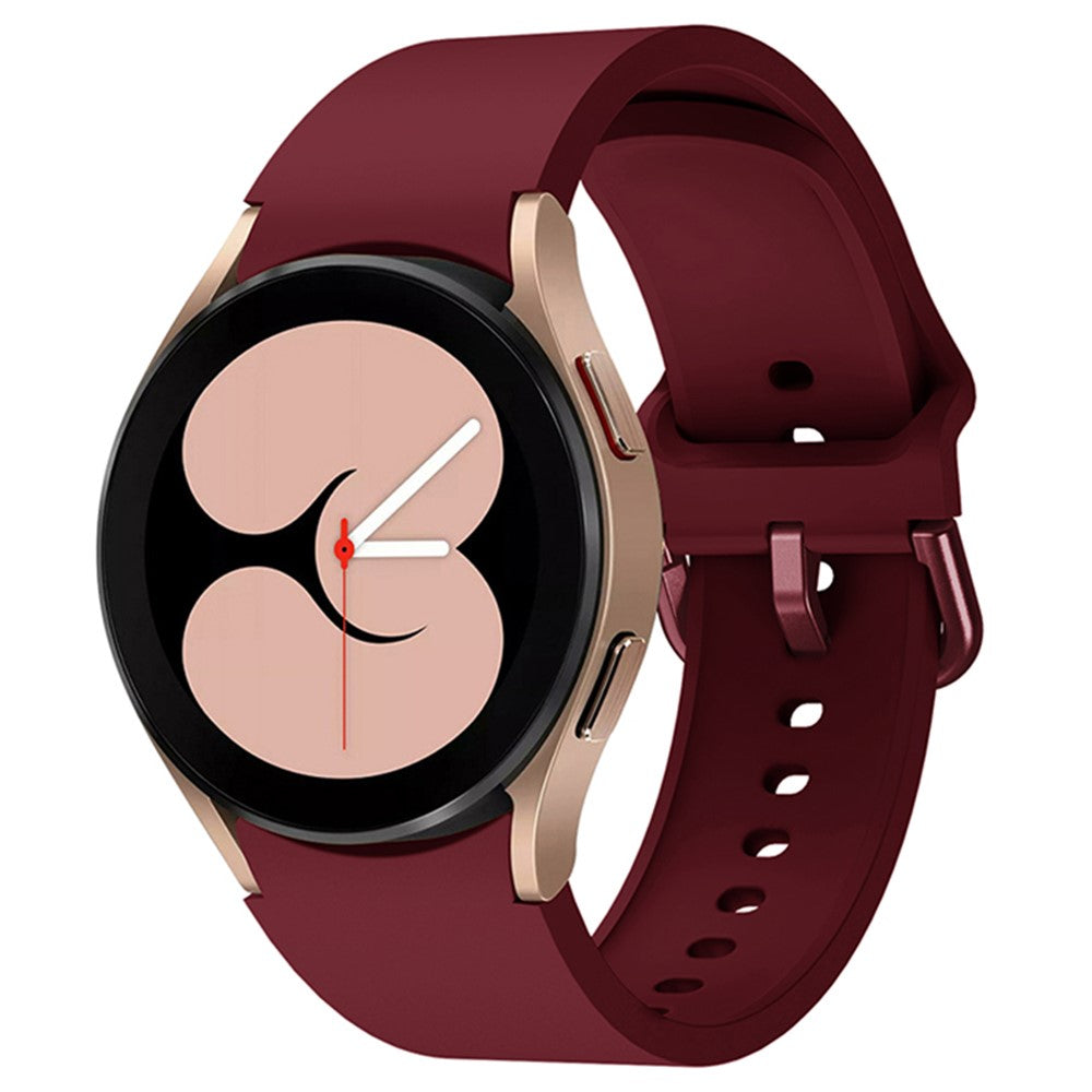 Tidsløst Silikone Universal Rem passer til Samsung Smartwatch - Rød#serie_11