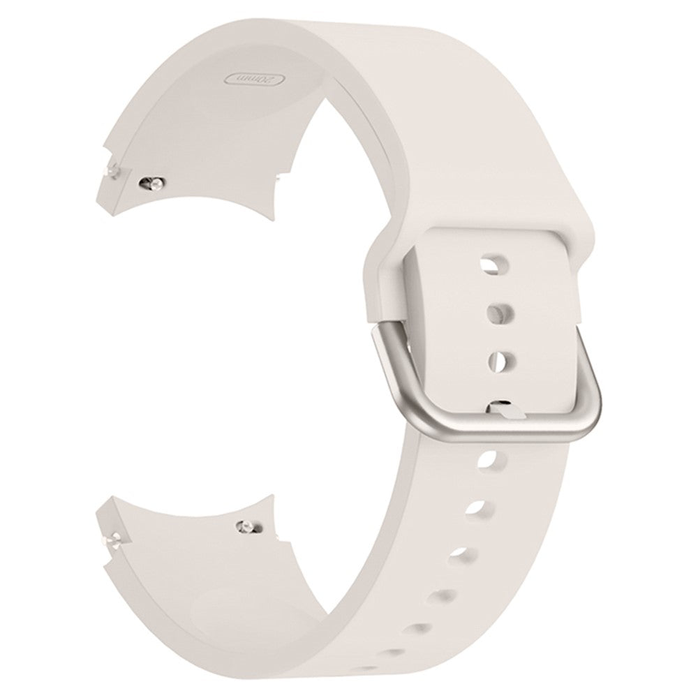 Tidsløst Silikone Universal Rem passer til Samsung Smartwatch - Hvid#serie_20
