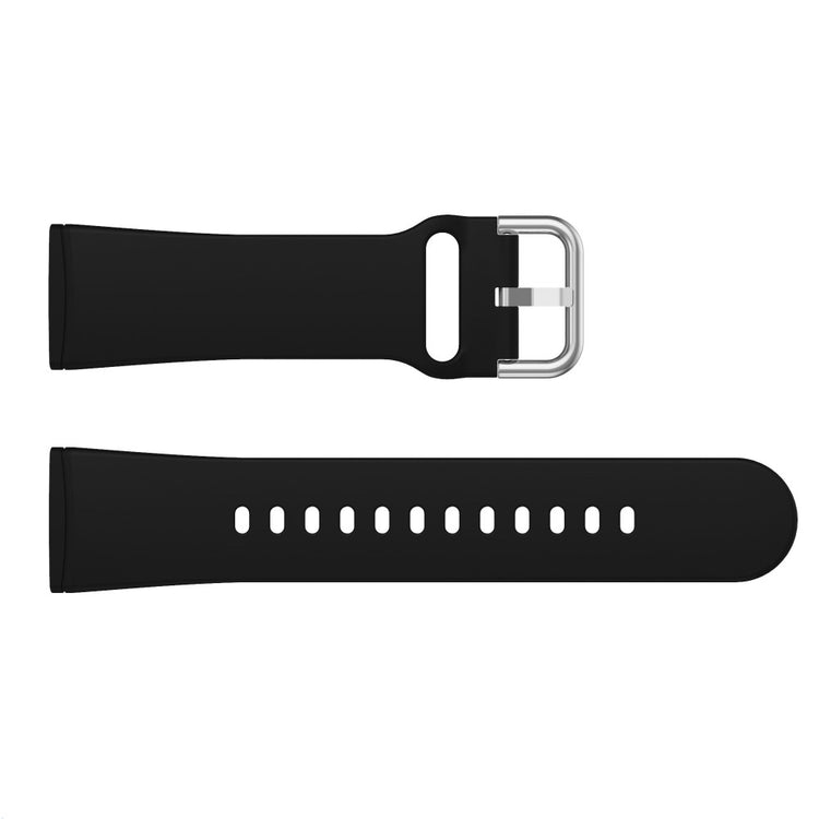Mega Flot Silikone Universal Rem passer til Fitbit Smartwatch - Sort#serie_1