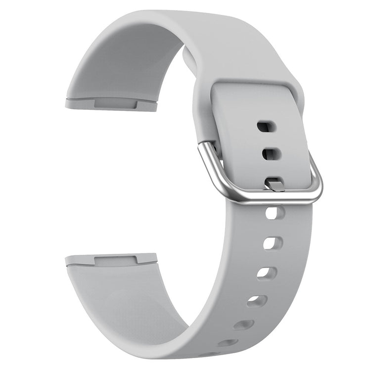 Mega Flot Silikone Universal Rem passer til Fitbit Smartwatch - Sølv#serie_6