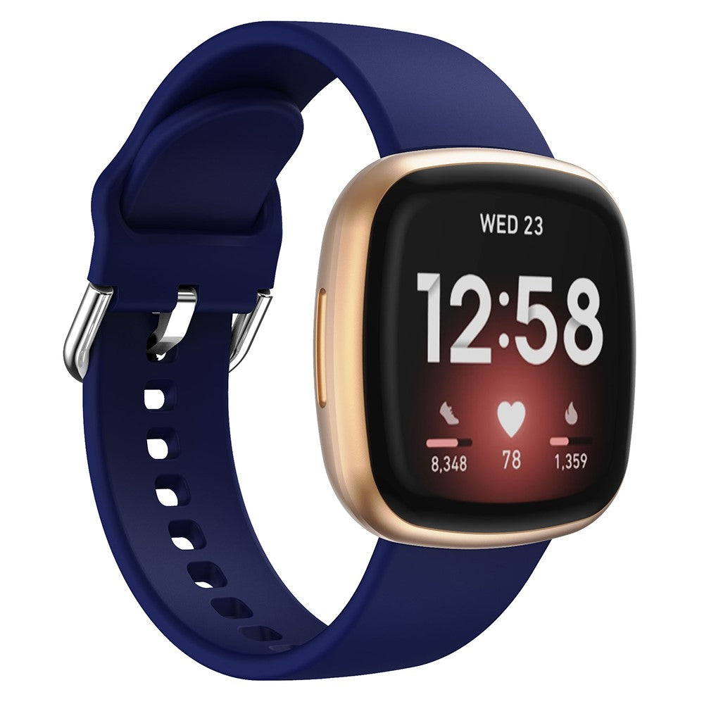 Mega Flot Silikone Universal Rem passer til Fitbit Smartwatch - Blå#serie_9