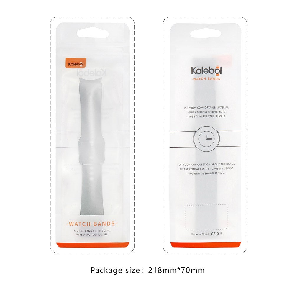 Pænt Silikone Rem passer til 20mm - Orange#serie_3