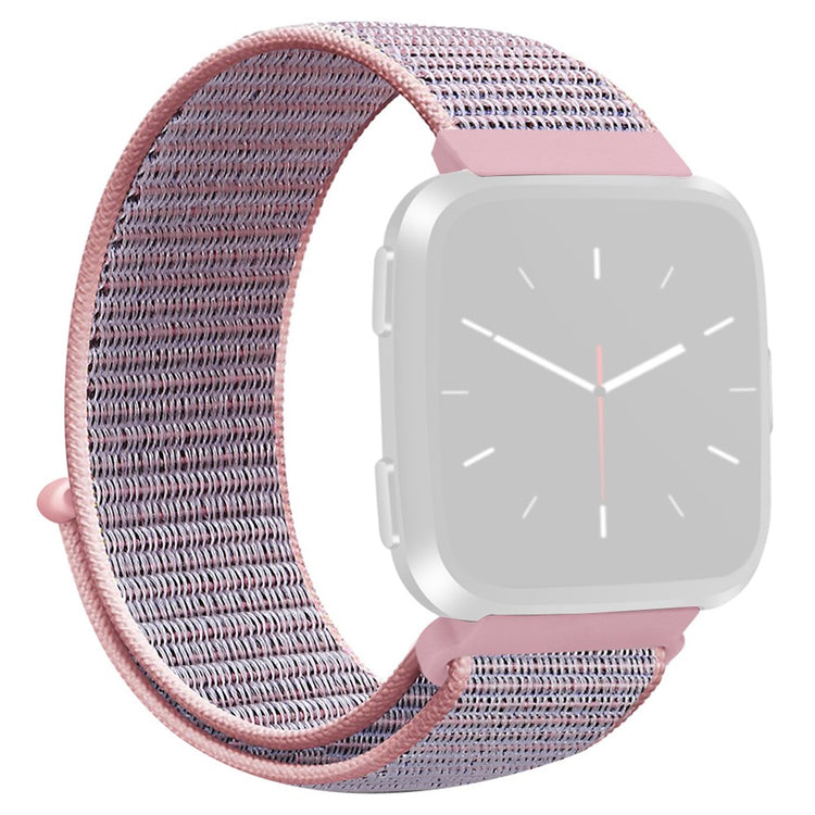 Mega Slidstærk Nylon Universal Rem passer til Fitbit Smartwatch - Pink#serie_11