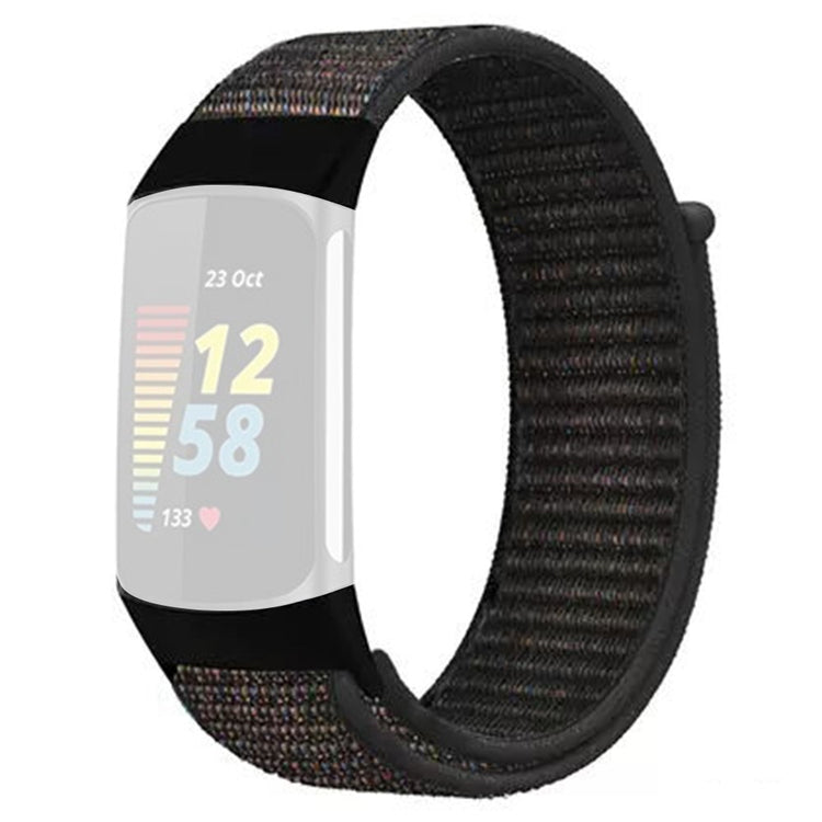 Pænt Nylon Universal Rem passer til Fitbit Charge 5 / Fitbit Charge 6 - Sort#serie_1