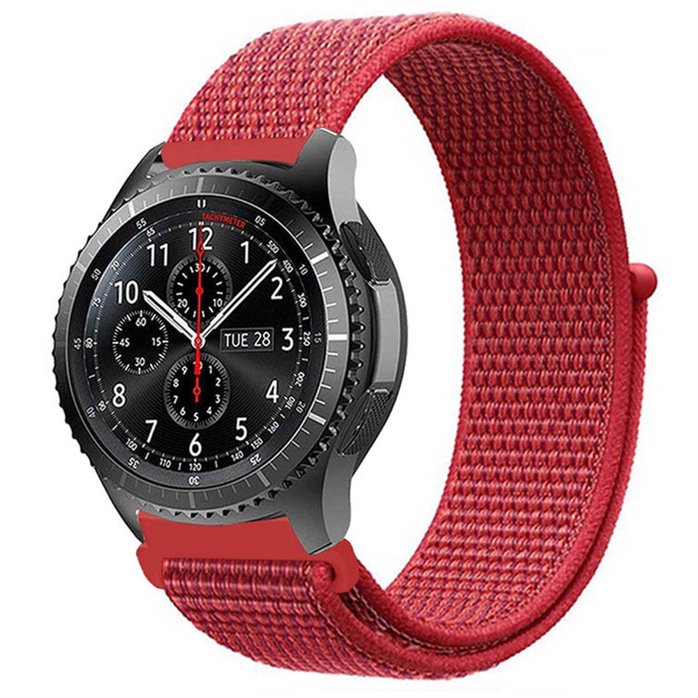 Super Godt Nylon Universal Rem passer til Smartwatch - Rød#serie_2