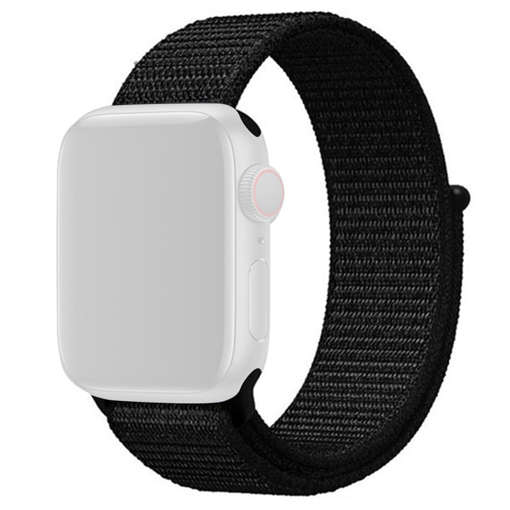 Meget Skøn Nylon Universal Rem passer til Apple Smartwatch - Sort#serie_10