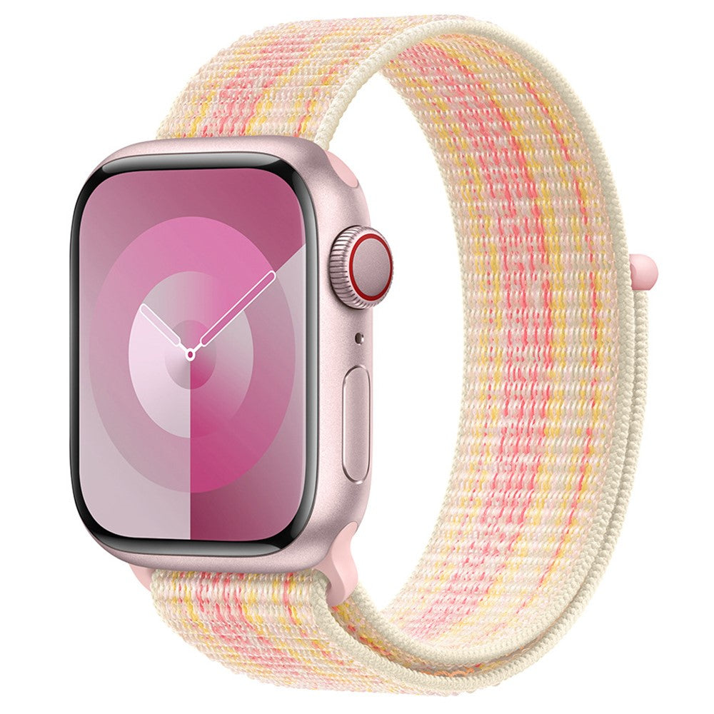Meget Skøn Nylon Universal Rem passer til Apple Smartwatch - Pink#serie_12