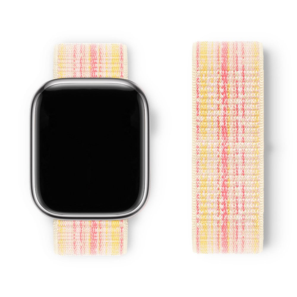 Meget Skøn Nylon Universal Rem passer til Apple Smartwatch - Pink#serie_12