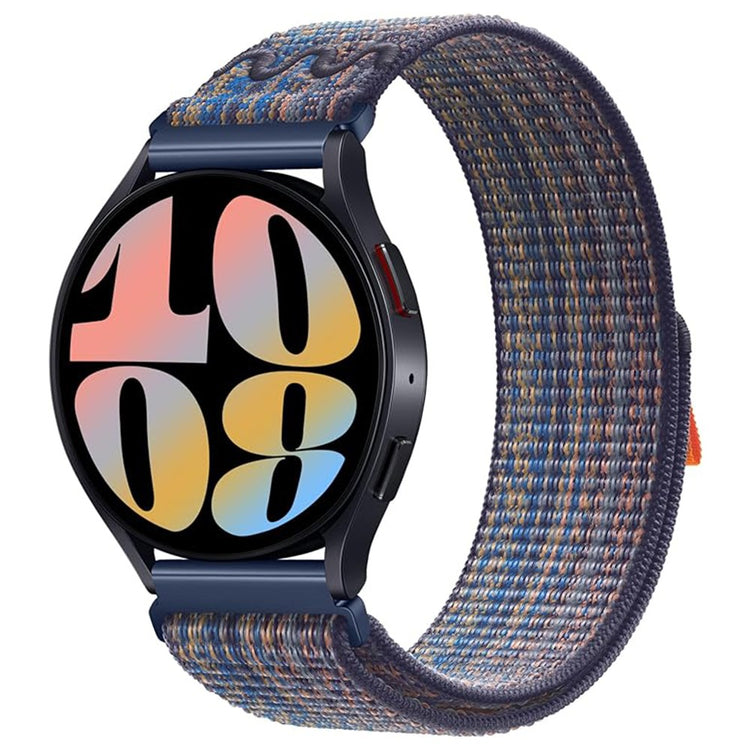 Rigtigt Pænt Nylon Universal Rem passer til Smartwatch - Blå#serie_2