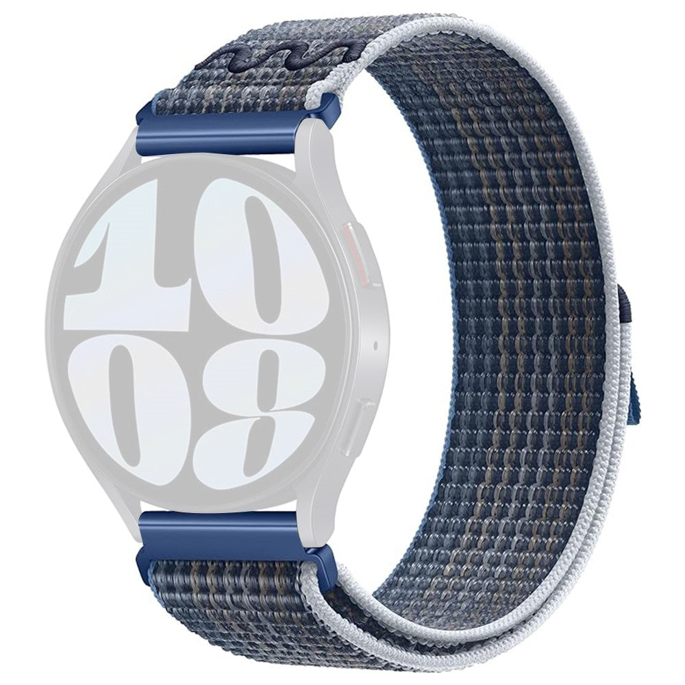Rigtigt Pænt Nylon Universal Rem passer til Smartwatch - Blå#serie_3