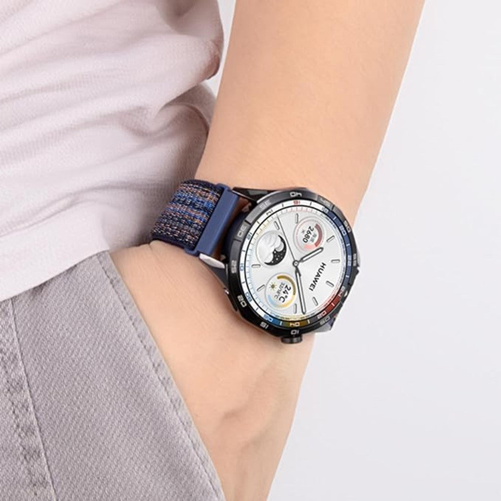 Rigtigt Pænt Nylon Universal Rem passer til Smartwatch - Hvid#serie_7
