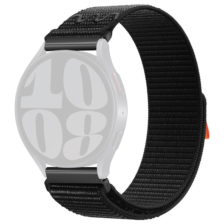 Rigtigt Pænt Nylon Universal Rem passer til Smartwatch - Sort#serie_10