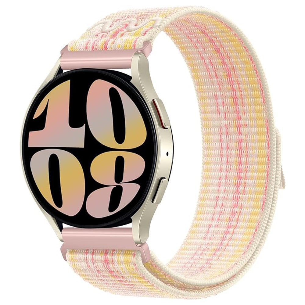 Rigtigt Pænt Nylon Universal Rem passer til Smartwatch - Pink#serie_12