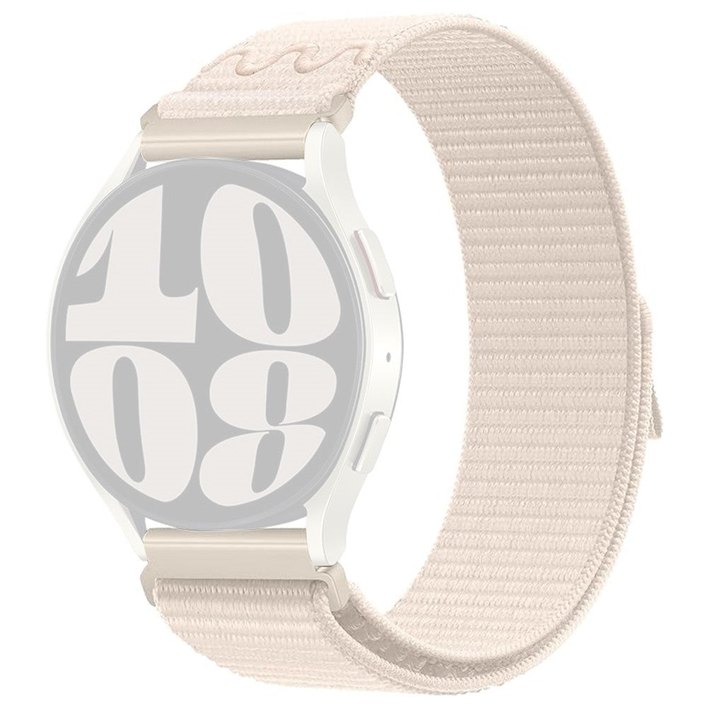 Rigtigt Pænt Nylon Universal Rem passer til Smartwatch - Hvid#serie_13