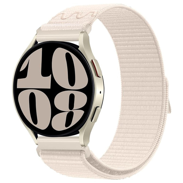Vildt Smuk Nylon Universal Rem passer til Smartwatch - Hvid#serie_13