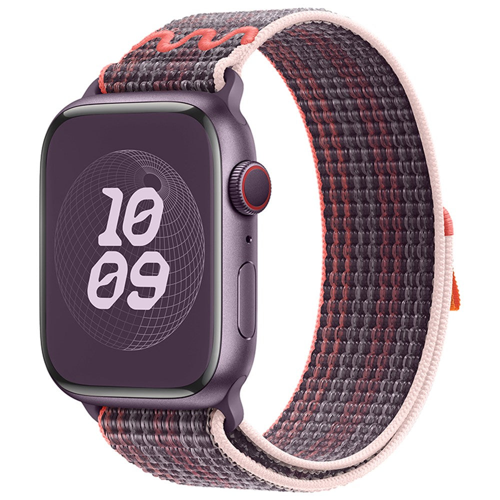 Helt Vildt Fint Nylon Universal Rem passer til Apple Smartwatch - Lilla#serie_6