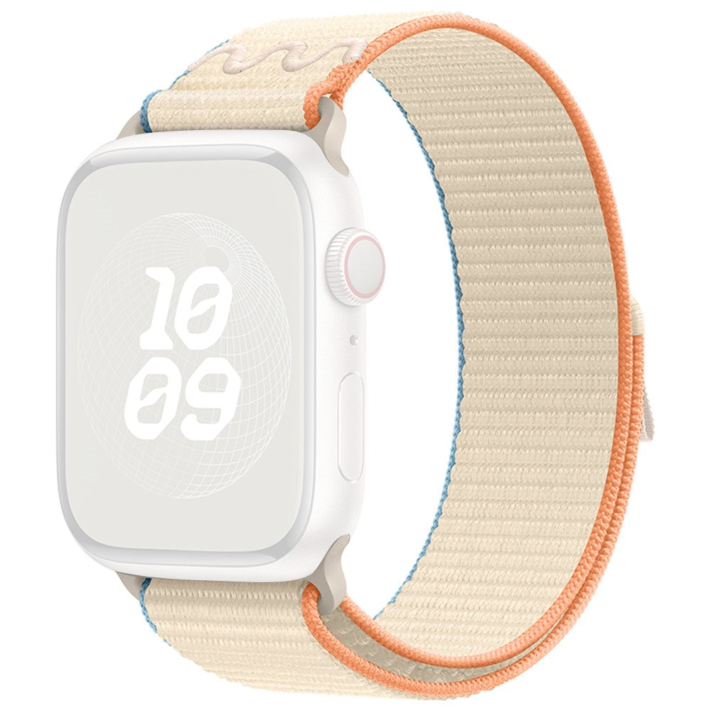 Helt Vildt Fint Nylon Universal Rem passer til Apple Smartwatch - Hvid#serie_7