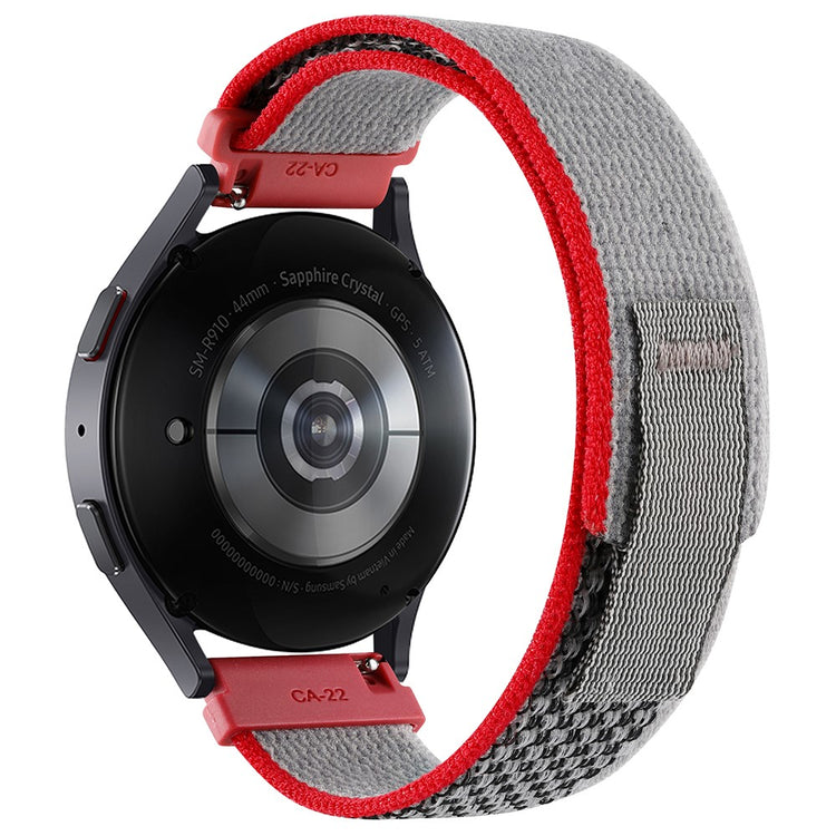 Rigtigt Elegant Nylon Universal Rem passer til Smartwatch - Rød#serie_5