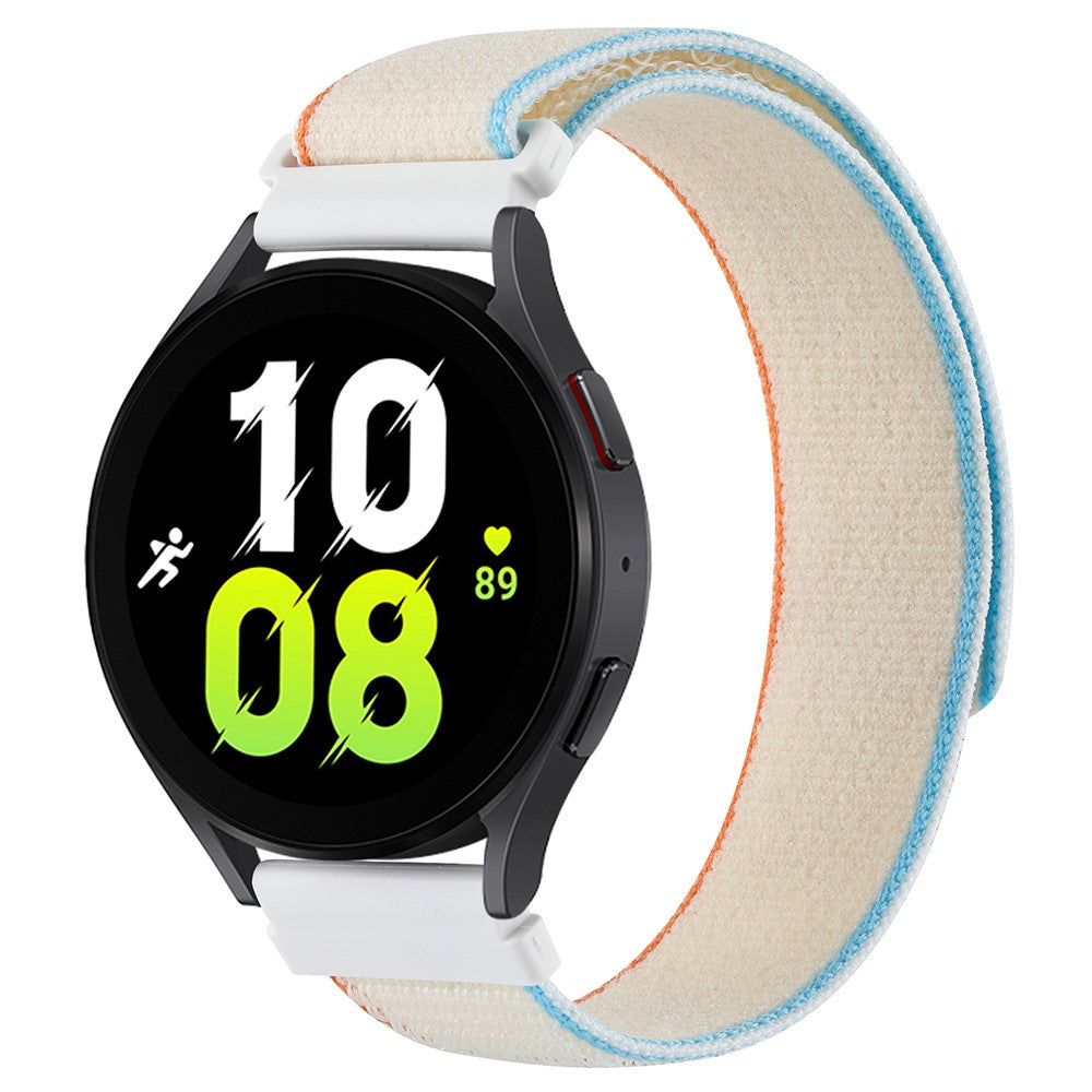 Rigtigt Elegant Nylon Universal Rem passer til Smartwatch - Hvid#serie_9