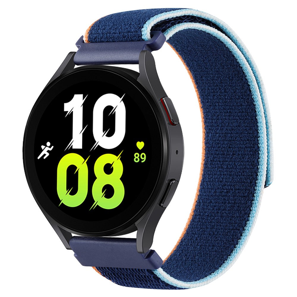 Rigtigt Elegant Nylon Universal Rem passer til Smartwatch - Blå#serie_10
