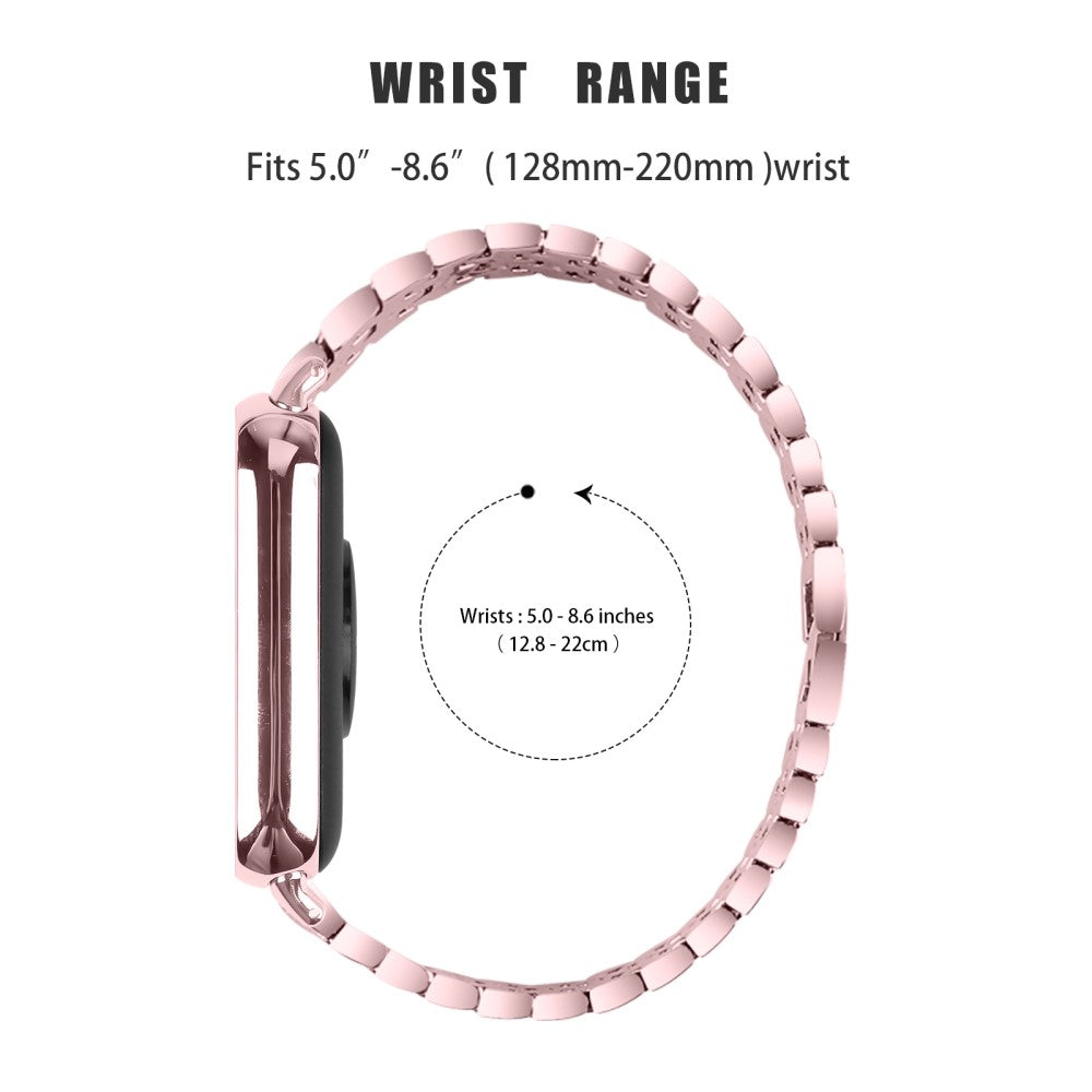 Kønt Rhinsten Rem passer til Xiaomi Redmi Watch 4 - Pink#serie_3