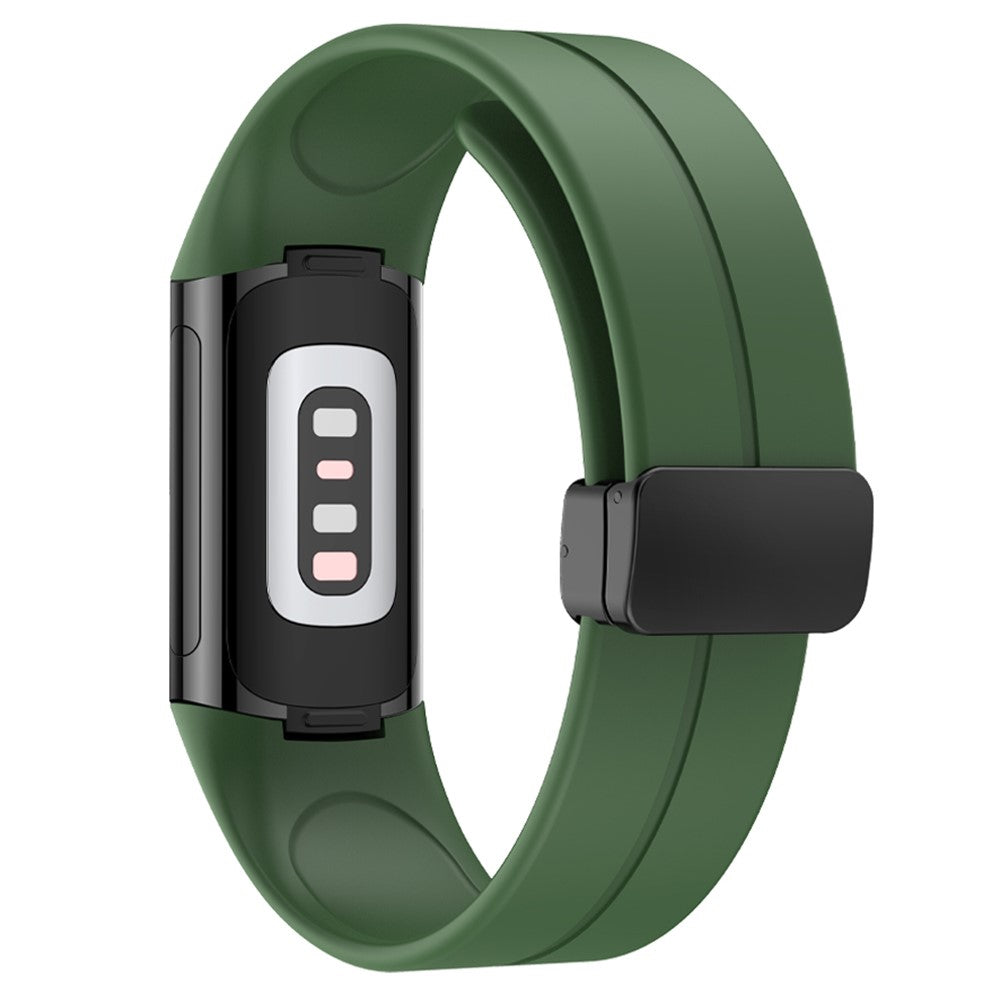 Fitbit Charge 5 / Fitbit Charge 6 Silicone Universel Strap - Green#serie_6