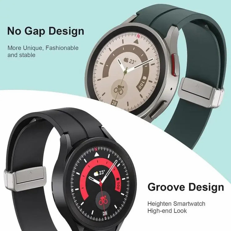 Mega Sweet Samsung Smartwatch Silicone Universel Strap - Silver#serie_5