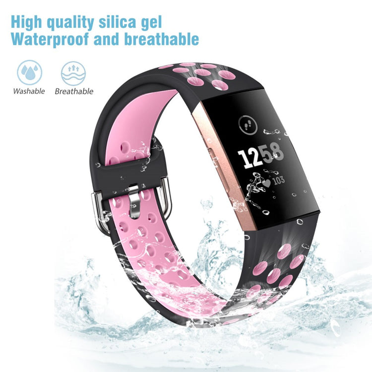 Fitbit Charge 3 / Fitbit Charge 4 Silicone Universel Strap - Pink#serie_6