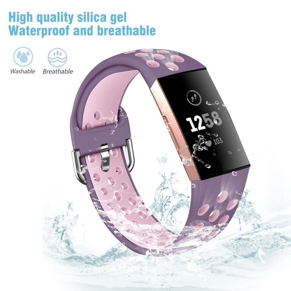 Fitbit Charge 3 / Fitbit Charge 4 Silicone Universel Strap - Purple#serie_18