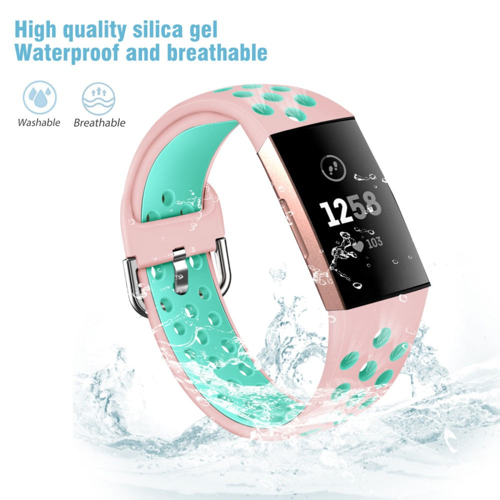 Fitbit Charge 3 / Fitbit Charge 4 Silicone Universel Strap - Pink#serie_4